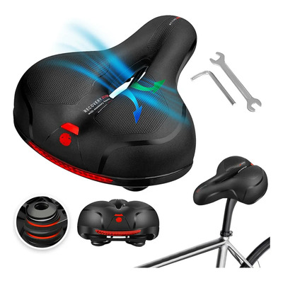 Asiento Sillin Bicicleta Cojín Suave, Impermeable, Prostático Mtb Color Negro | MercadoLibre