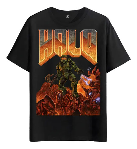 Tshirt Muscle Freaks Halo Estilo Master Chief Video Game