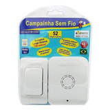 Campainha Sem Fio 150m Tomada Pilha White Qualitronix Cor Branco 110v/220v