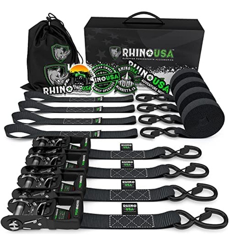 Kit De Correas De Trinquete Rhino Usa, Ganchos Tipo ''s''