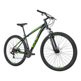 Bicicleta Bike Mtb Ox Aro 29 Hard Glide Disco Shimano Cl Cor Verde-azul Tamanho Do Quadro 17