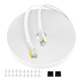 Cable Ethernet Cat6 De 30 Pies Con Conector Rj45 De Carcasa 