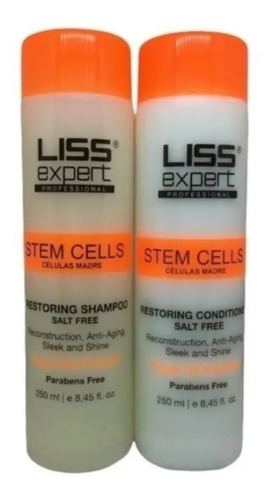 Kit Liss Expert Shampoo Y Acondicionador Celulas Madre