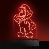 Lampara Led 3d Rgb Velador Acrilico Holograma Mario Bros