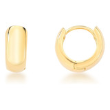 Aros Argollas De Oro 18k Laminado Dorados Clasicos Mujer 