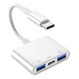 Adaptador Transferencia Datos Usb Tipo C Función Otg Carga 