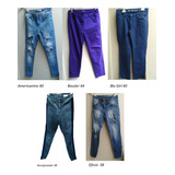 Lote De 15 Jeans, Diferentes Tallas Y Marcas