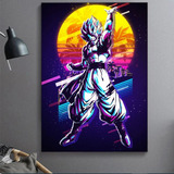 Cuadro Decorativo Gogeta Neon Diseño Dragon Ball 40x60cm