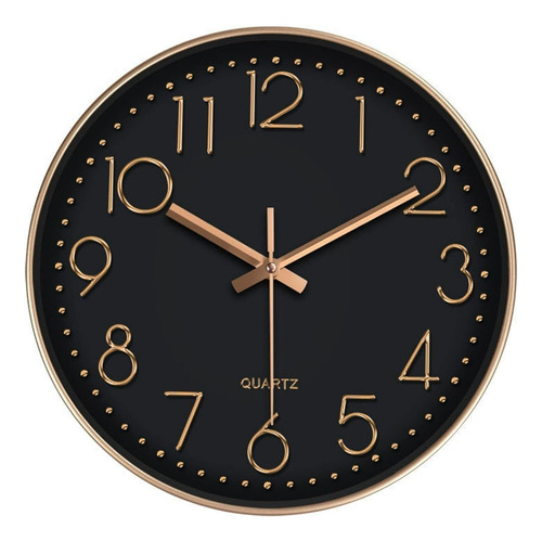 Reloj De Pared Redondo 30cm Mural Decorativo Silencioso