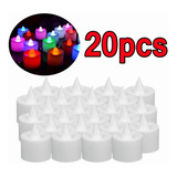 20 Unids/set Luz De Velas De Candelita Led