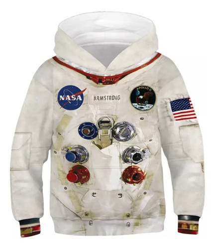 Sudadera Con Estampado De Astronauta De La Nasa For Niños Rh