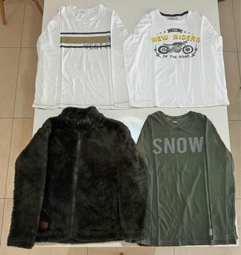 Lote De Ropa Para Varón Talle 10 Campera Montagne Remeras