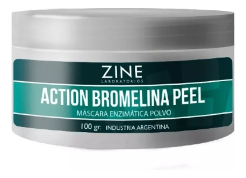 Zine Bromelina Mascara Enzimática Peeling Exfoliante 100g