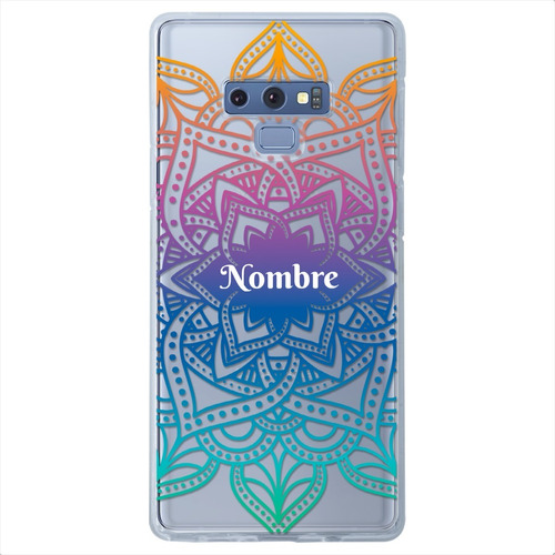 Funda Galaxy Mandalas Personalizada Con Tu Nombre