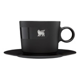 Taza Stanley Daybreak Cup + Plato 192 Ml Acero Inox Cafe Color Black