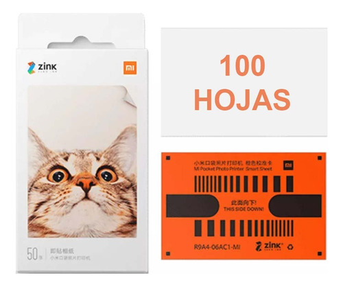 100 Hojas De Papel Para Impresora Portátil Xiaomi Originales