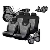 9pcs Cubre Asientos Coche Estilo Mariposa Grueso Universal