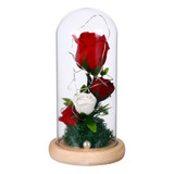 Farol Led Eternal Flower Rose Para Boda