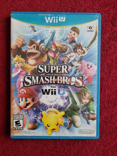 Super Smash Bros Wii U Nintendo Físico Caja Y Manual