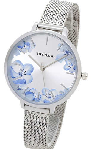 Reloj Tressa Bloom/m Acero Tejido Flores Para Mujer Liniers