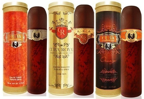 Kit 3 Perfumes Cuba Gold + Royal + Orange 100ml Edt Original