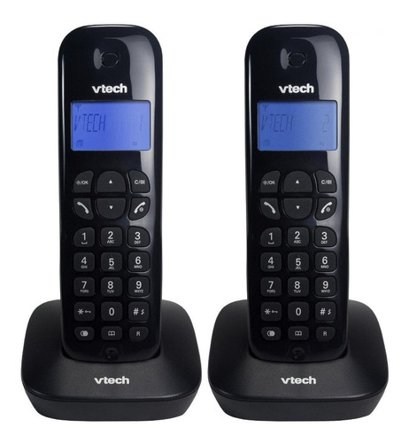 Telefone Sem Fio Com Ramal Vtech Vt680-mrd2 Preto