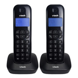 Telefone Sem Fio Com Ramal Vtech Vt680-mrd2 Preto