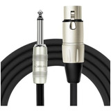 Cable Micrófono Xlr - Plug 6 Mts. Negro Mpc-282 Kirlin