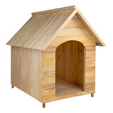 Casa Para Cachorro Madeira Pinus Grande Nº4 Casinha Cama Pet