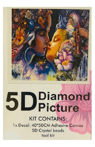 Kit Pintura Diamante 5d 40x50cm Con Herramientas Diseño Surt