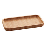 Bandeja De Bambu Hire Retangular Pequena 20x10x1,5cm Lyor