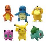 Pokemon Coleccion 6 Figuras Pikachu Charmander Squirtle