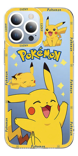 Funda Transparente De Silicona Con Dibujos Animados De Pokém