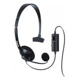 Headset Com Microfone E Controle De Volume Para Ps4 Cor Preto