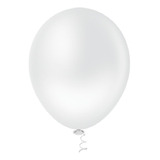 12 Unidades - Tamanho 16 - Balão - Bexiga Branco - Pic Pic