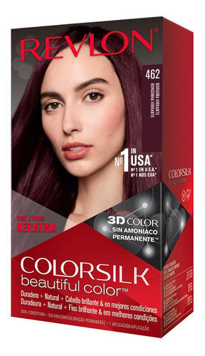 Tinte Cabello Revlon Colorsilk Tono 462 Borgoña Vibrante