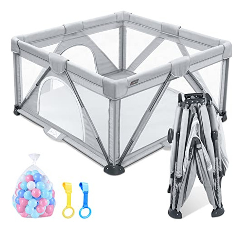 Angelbliss Baby Playpen, Playpen Plegable Para Bebés Y Niños