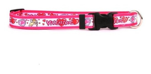 Diseño Del Perro Amarillo Be My Valentine Dog Collar 1  De A