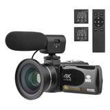  Cámara De Vídeo Digital 4k 56mp Wifi Videocámara Grabadora