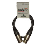 Cable Xlr Canon 25cm Cab-tec Fichas Neutrik Audio Micrófono 