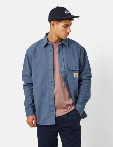 Camisa Carhartt Manga Larga Azul