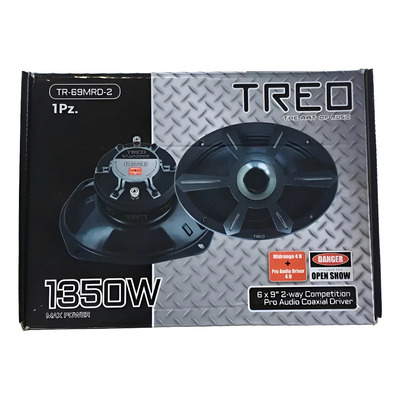 Medio Rango Con Driver 6x9 600w. Rms 4 Ohms Treo Tr-69mrd-2 | Meses sin interés
