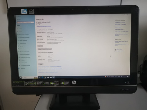 Todo En Uno Hp Intel Pentium  21.5    Fhd Disco Solido 