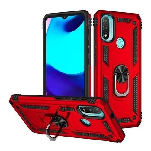 Case Funda Uso Rudo Anillo Para Motorola Protector Anticaida