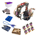 Brazo Robotico Kimo Kit Control Pc + Arduino - Servos Mg90