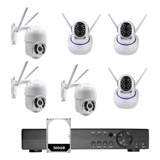 Conjunto 3 Câm Ip Interna+3 Ip Externa Wi-fi Onvif Dvr Nvr