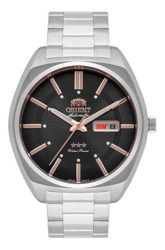 Relógio Orient Masculino F49ss025 P1sx Automático Prateado