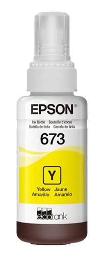 Tinta Epson Original T673 L1800 L1300 L850 L850 L805 Amarelo