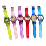 20 Pzas Relojes Led Mujer Hombre Infantil Vistoso Mayoreo