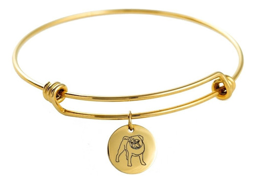 Pulseira Personalizada Mãe Pet E Cachorro Dourada Ou Prata